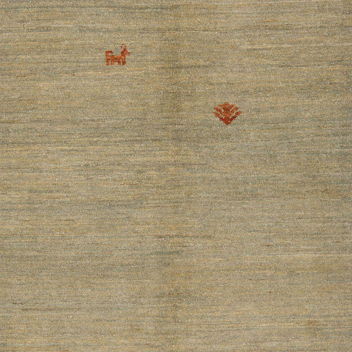 Machine Washable Abstract Brown Green Rug, wshabs5432