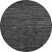 Round Abstract Gray Modern Rug, abs5433gry