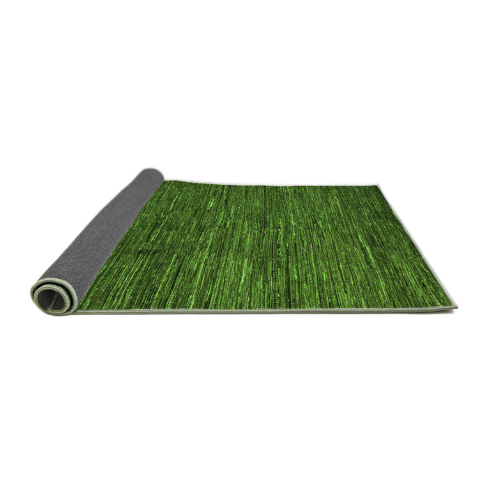 Sideview of Abstract Green Modern Rug, abs5433grn
