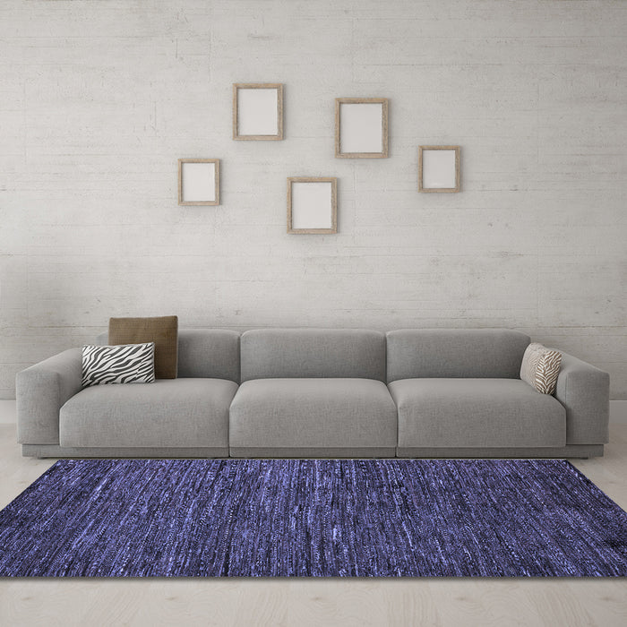Machine Washable Abstract Blue Modern Rug in a Living Room, wshabs5433blu