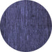 Round Machine Washable Abstract Blue Modern Rug, wshabs5433blu