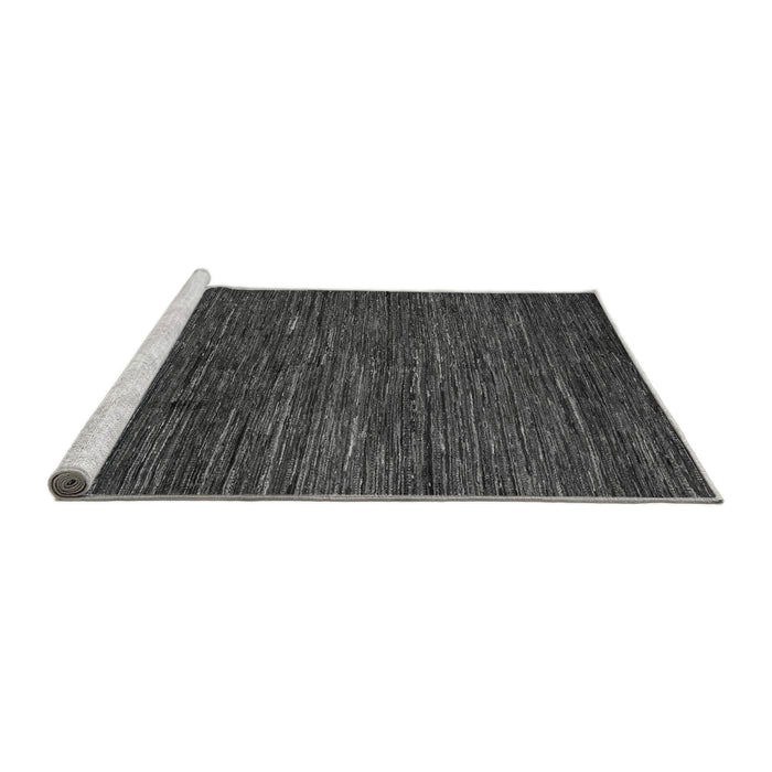 Sideview of Machine Washable Abstract Gray Modern Rug, wshabs5433gry
