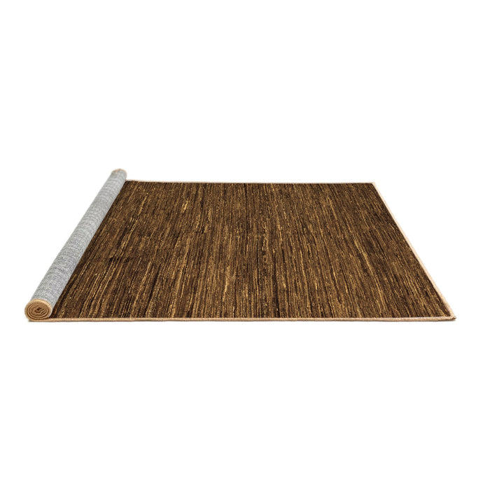 Sideview of Machine Washable Abstract Brown Modern Rug, wshabs5433brn