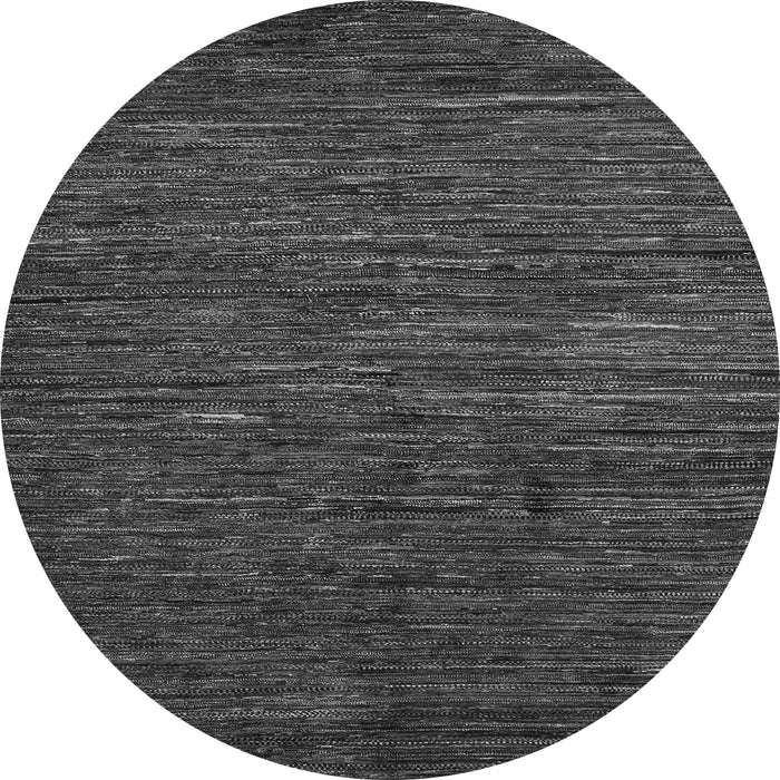 Round Machine Washable Abstract Gray Modern Rug, wshabs5433gry