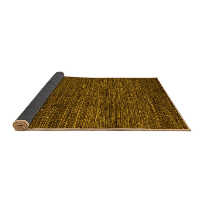 Sideview of Abstract Yellow Modern Rug, abs5433yw