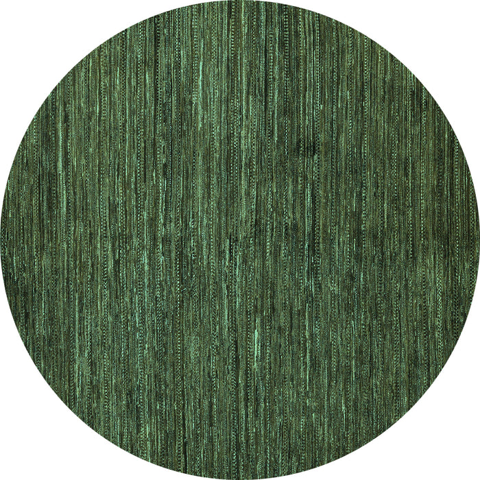 Round Machine Washable Abstract Turquoise Modern Area Rugs, wshabs5433turq
