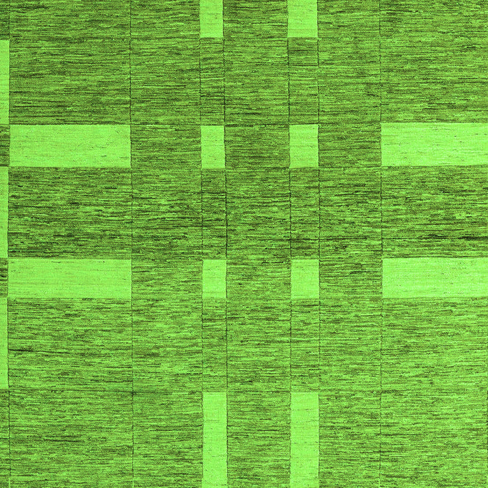 Machine Washable Abstract Green Modern Area Rugs, wshabs5434grn