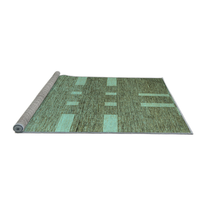 Sideview of Machine Washable Abstract Light Blue Modern Rug, wshabs5434lblu
