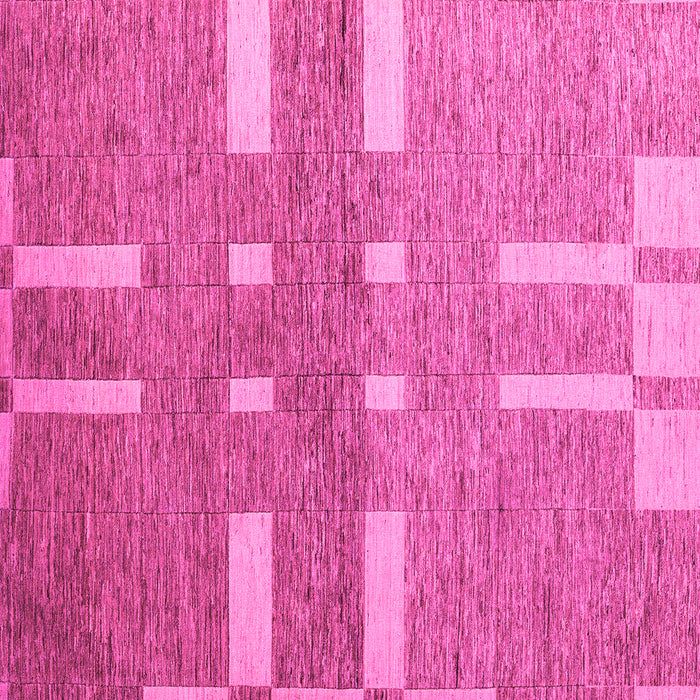 Square Machine Washable Abstract Pink Modern Rug, wshabs5434pnk