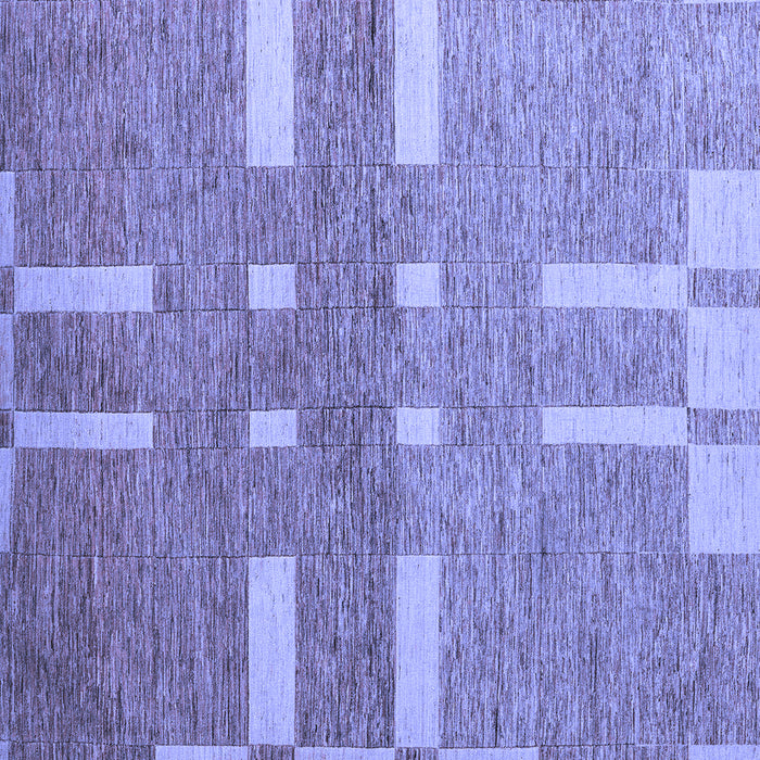 Square Abstract Blue Modern Rug, abs5434blu