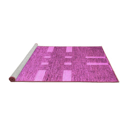 Sideview of Machine Washable Abstract Purple Modern Area Rugs, wshabs5434pur