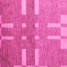 Square Abstract Pink Modern Rug, abs5434pnk