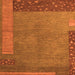 Square Abstract Orange Modern Rug, abs5435org