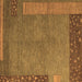 Square Abstract Brown Modern Rug, abs5435brn