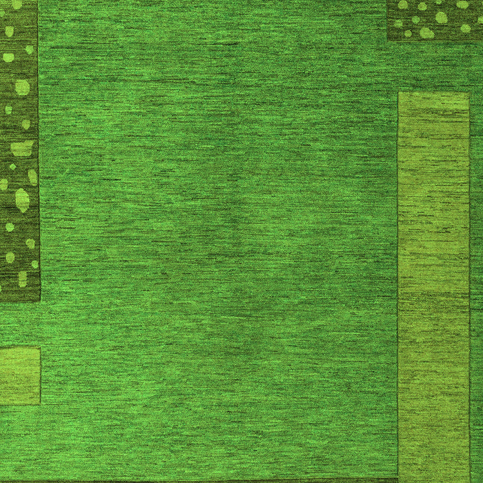 Machine Washable Abstract Green Modern Area Rugs, wshabs5435grn