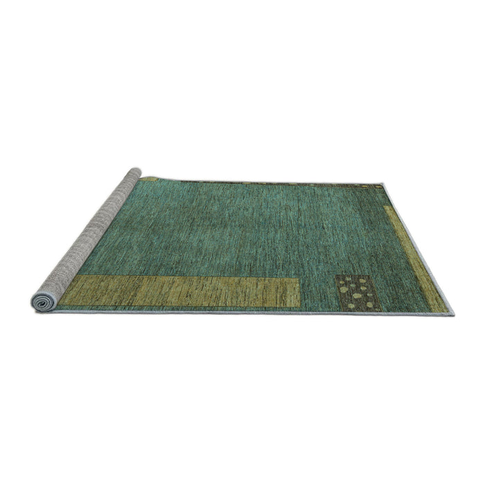 Sideview of Machine Washable Abstract Light Blue Modern Rug, wshabs5435lblu