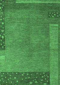 Abstract Emerald Green Modern Rug, abs5435emgrn