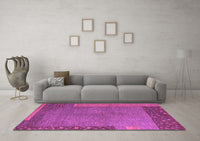 Machine Washable Abstract Purple Modern Rug, wshabs5435pur