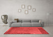 Modern Red Washable Rugs