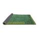 Sideview of Abstract Turquoise Modern Rug, abs5435turq