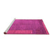 Sideview of Machine Washable Abstract Pink Modern Rug, wshabs5435pnk