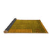 Sideview of Abstract Yellow Modern Rug, abs5435yw