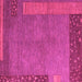 Square Abstract Pink Modern Rug, abs5435pnk