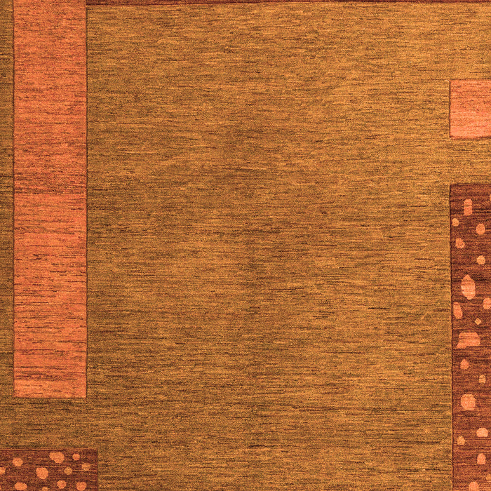 Machine Washable Abstract Orange Modern Area Rugs, wshabs5435org
