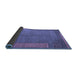 Sideview of Abstract Blue Modern Rug, abs5435blu