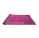 Sideview of Abstract Pink Modern Rug, abs5435pnk