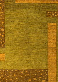 Abstract Yellow Modern Rug, abs5435yw