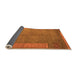 Sideview of Abstract Orange Modern Rug, abs5435org