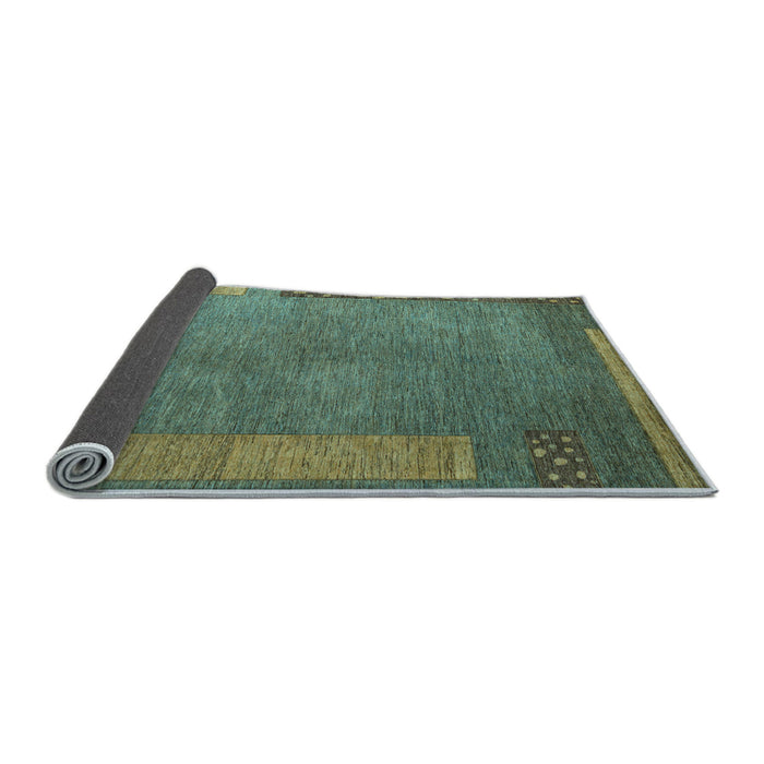Sideview of Abstract Light Blue Modern Rug, abs5435lblu