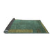 Sideview of Abstract Light Blue Modern Rug, abs5435lblu