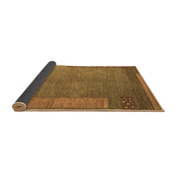 Sideview of Abstract Brown Modern Rug, abs5435brn