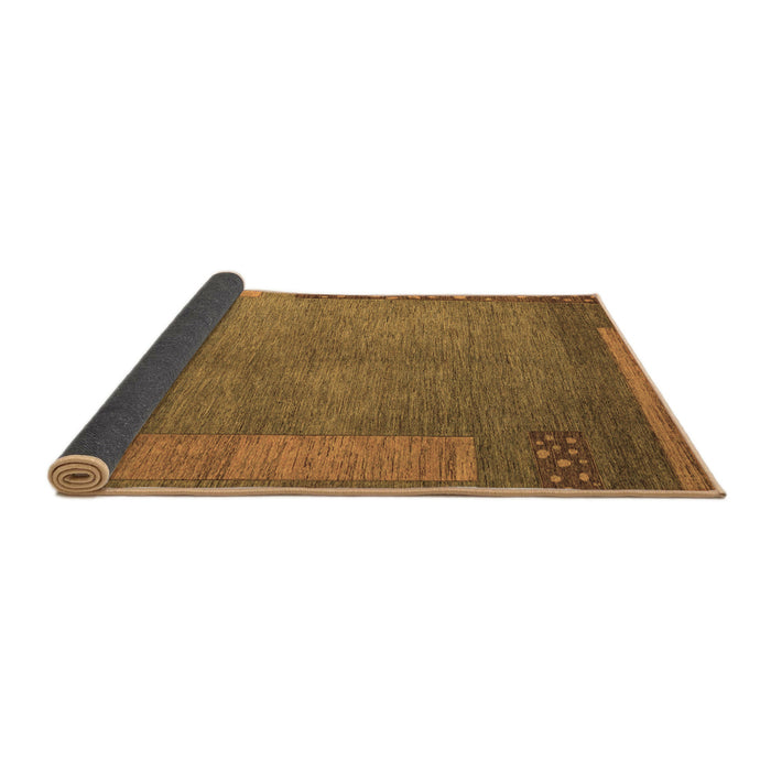 Sideview of Abstract Brown Modern Rug, abs5435brn