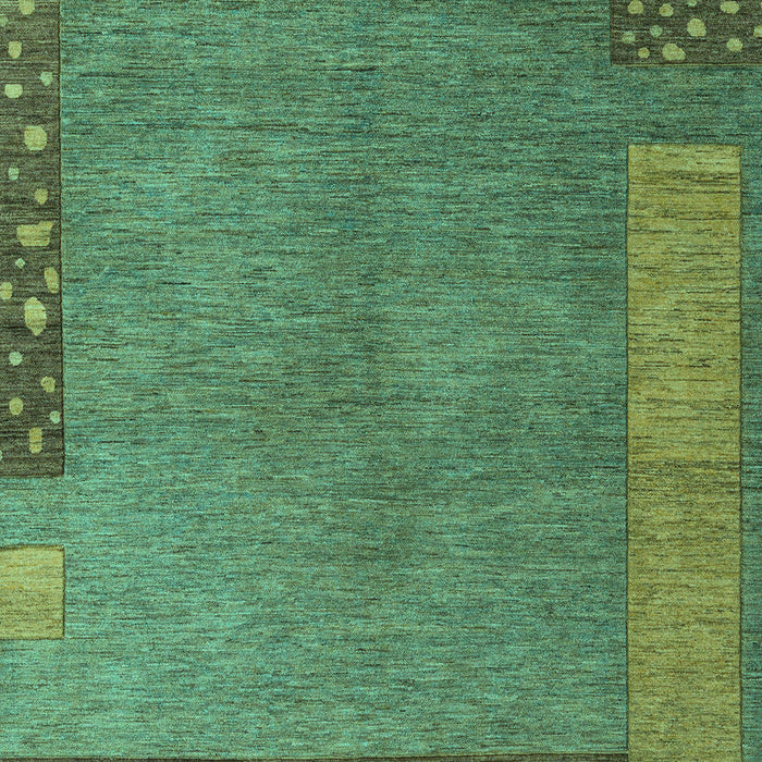 Machine Washable Abstract Turquoise Modern Area Rugs, wshabs5435turq