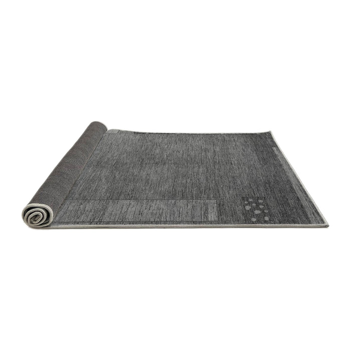 Sideview of Abstract Gray Modern Rug, abs5435gry