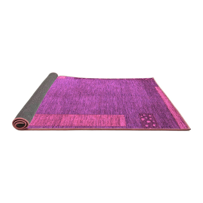 Sideview of Abstract Purple Modern Rug, abs5435pur