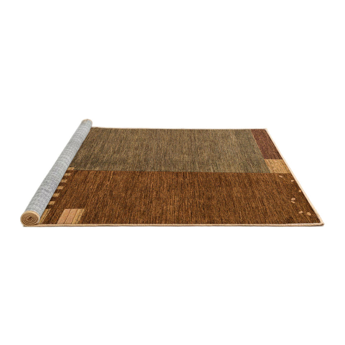 Sideview of Machine Washable Abstract Red Rug, wshabs5436