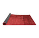 Abstract Red Modern Area Rugs