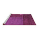 Sideview of Machine Washable Abstract Purple Modern Area Rugs, wshabs5436pur