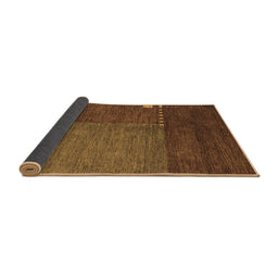 Sideview of Abstract Brown Modern Rug, abs5436brn