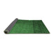 Sideview of Abstract Emerald Green Modern Rug, abs5436emgrn