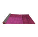 Sideview of Abstract Pink Modern Rug, abs5436pnk