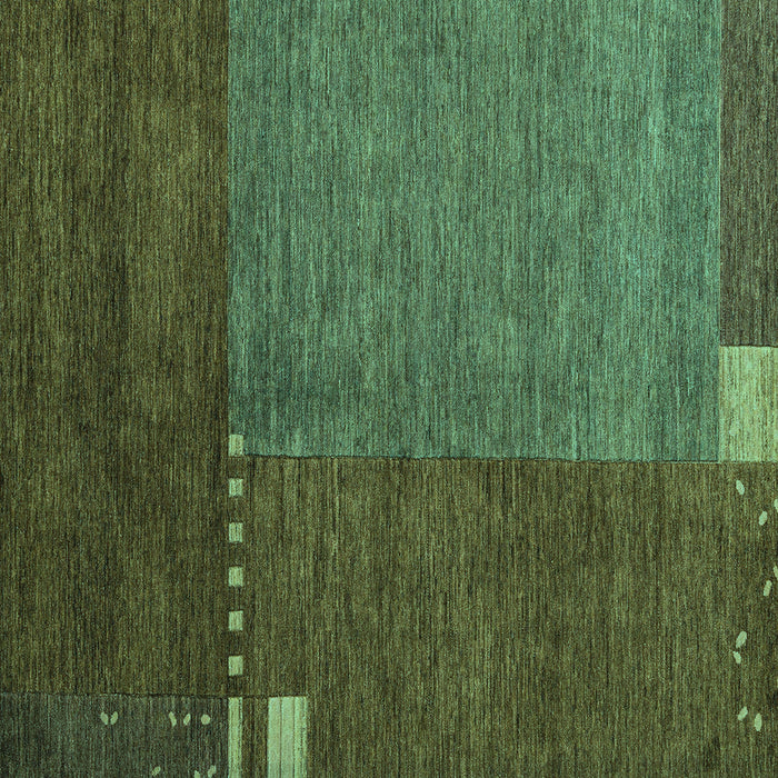 Square Abstract Turquoise Modern Rug, abs5436turq