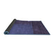 Sideview of Abstract Blue Modern Rug, abs5436blu