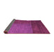 Sideview of Abstract Purple Modern Rug, abs5436pur