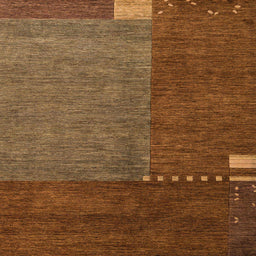 Square Abstract Red Modern Rug, abs5436