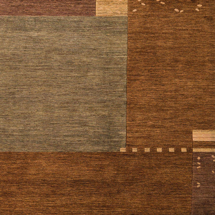 Square Abstract Red Modern Rug, abs5436